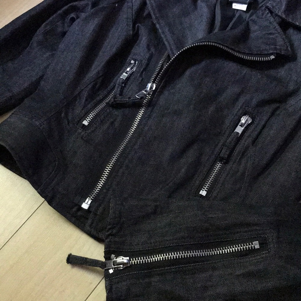 True Religion Women's Denim Moto Style Jacket - Picture 3 of 6